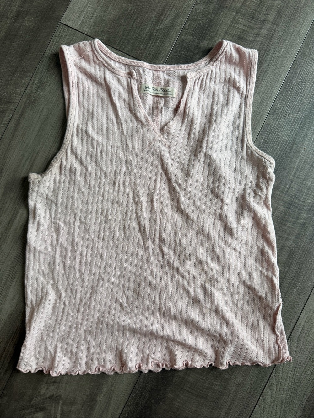 We the Free Care FP Day off Tank in Strawberry Rose Pink Women’s Sz M Ribbed